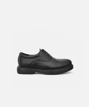 V02 Chaussure en Cuir Noir